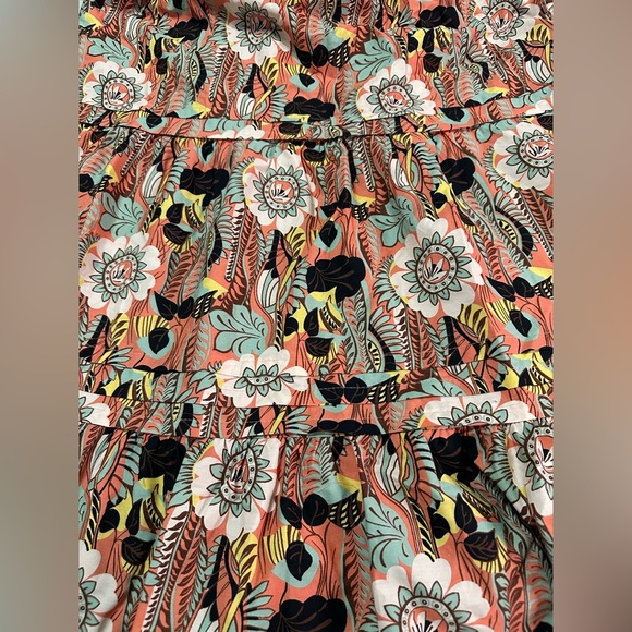 NEW Anthropologie Somerset Maxi Dress Sz XS Boho Floral Tiered Pockets Pink/Rose - Picture 4 of 10